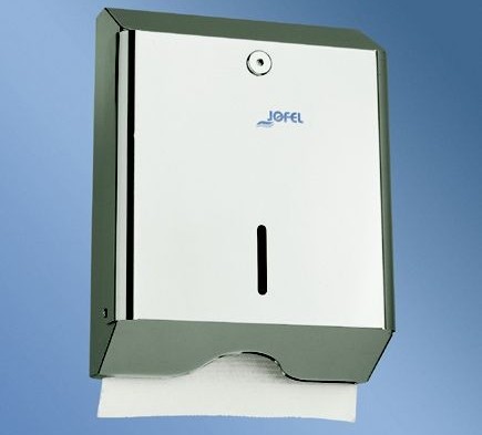 Dávkovače na mýdlo, zásobníky na papírové ručníky a toaletní papír