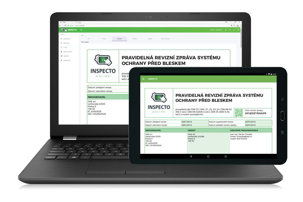 Online aplikace Inspecto: Skvělý pomocník každého revizního technika