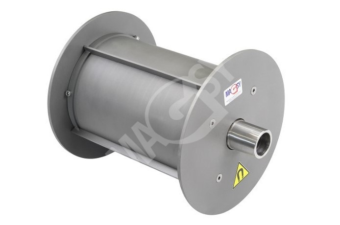 Magnetický buben na separaci materiálu