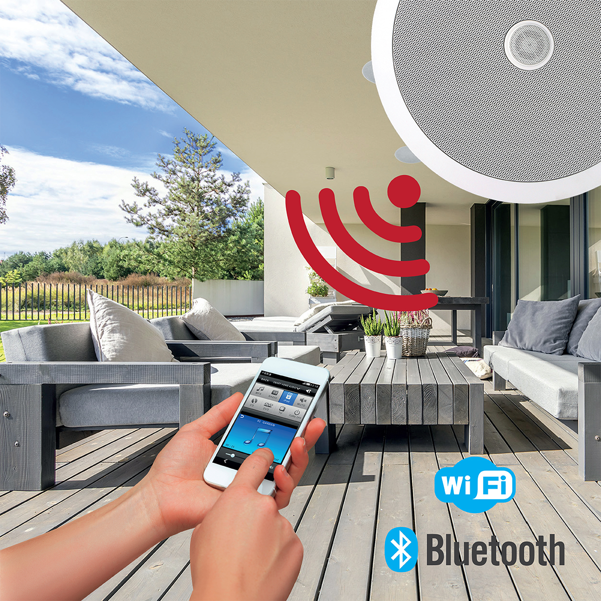 Přejete si mít ozvučenou terasu? Vsaďte na české ozvučení Dexon